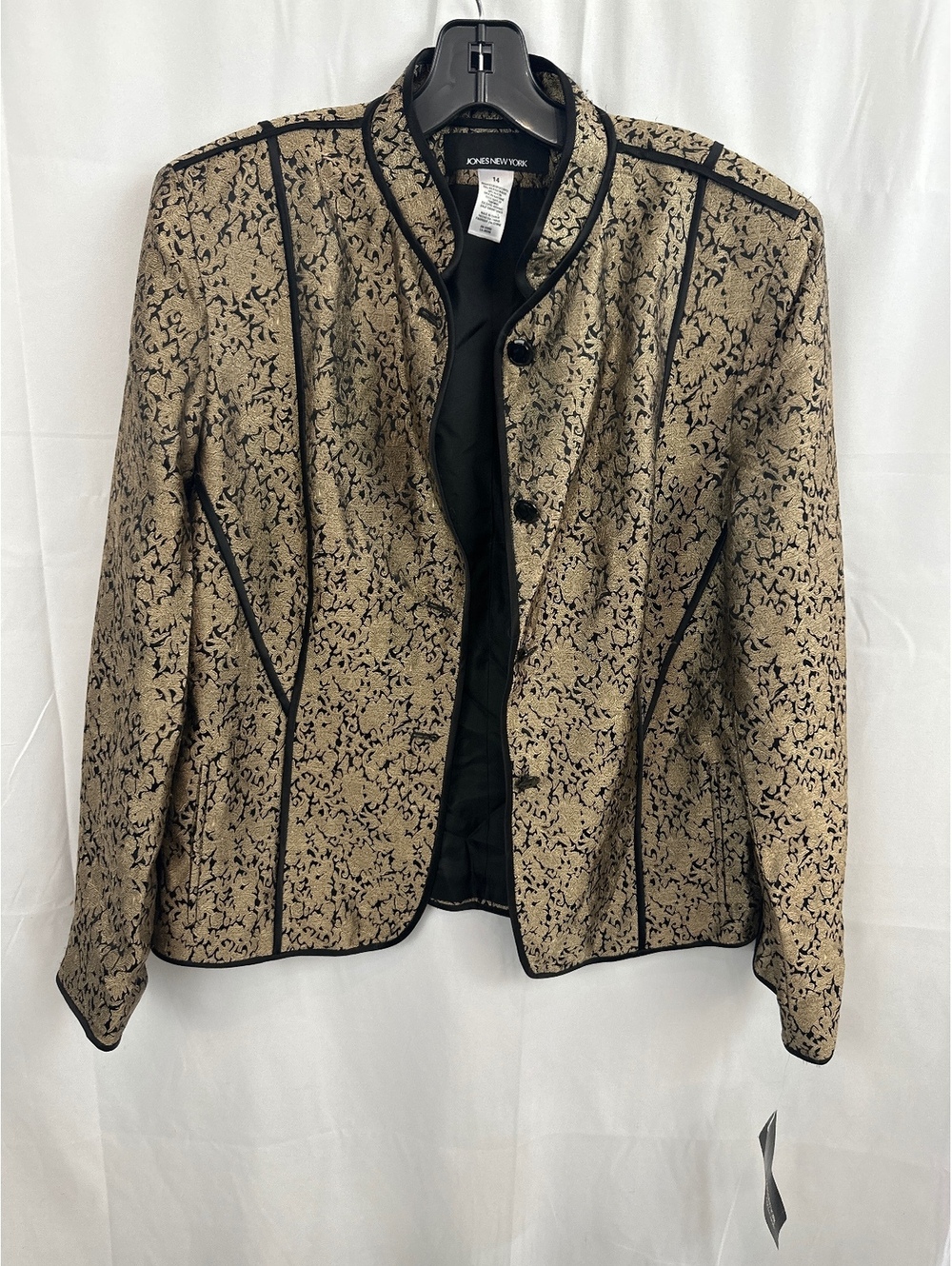 Jones New York Women's Size 14 Silk Rayon Blazer Jacket NWT